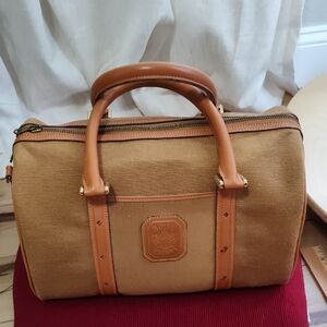 Royal Colony Brown Leather Trim Duffel Bag